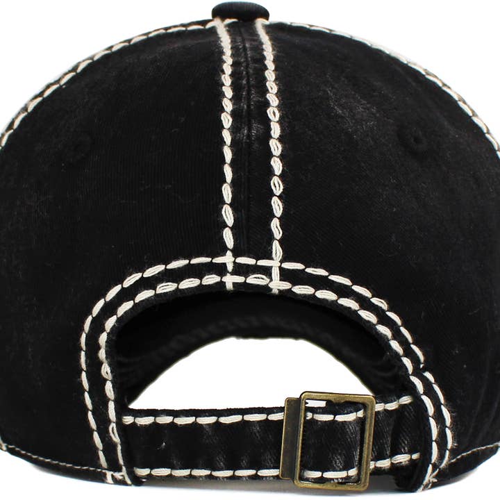 KBETHOS - Wholesale Baseball cap – Unisex - Happy Camper Fueled By Alcohol Vintage Ballcap1