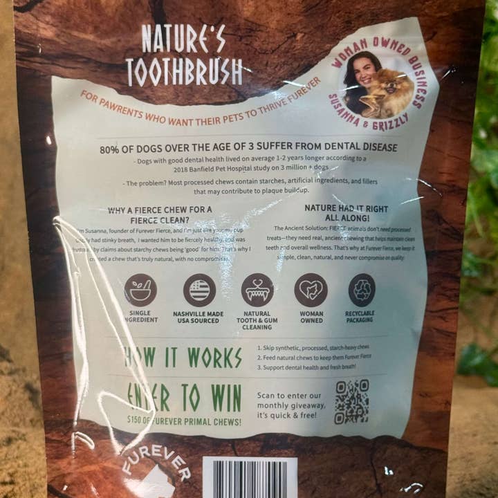 Furever Fierce (formerly Furever Primal) - Wholesale Pet Treats - Dog - Duck Wing Bag of 3 Dog Chew - Natural Single Ingredient1