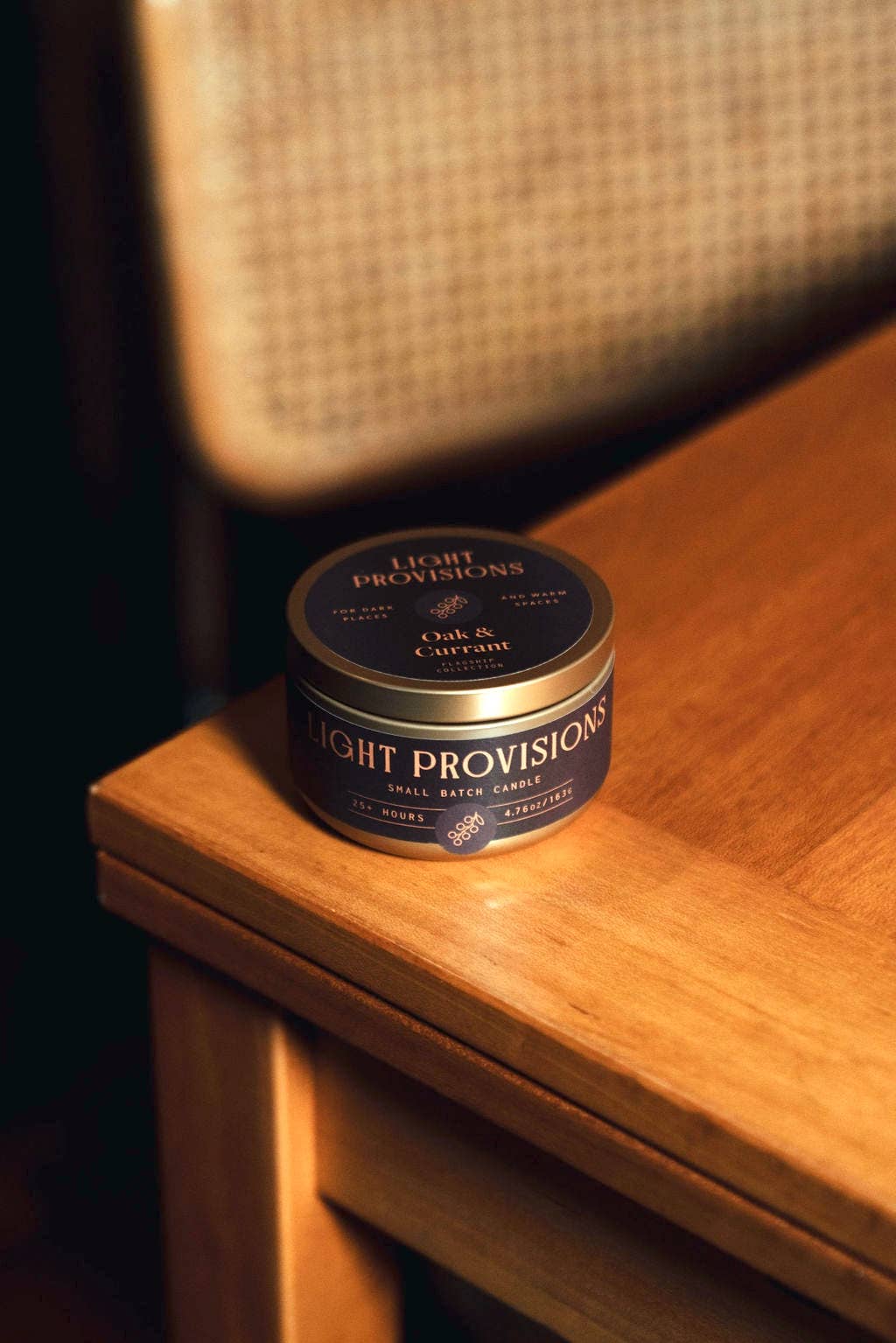Light Provisions - Wholesale Jar/Filled Candle - 4.75 oz Oak & Currant Candle 3