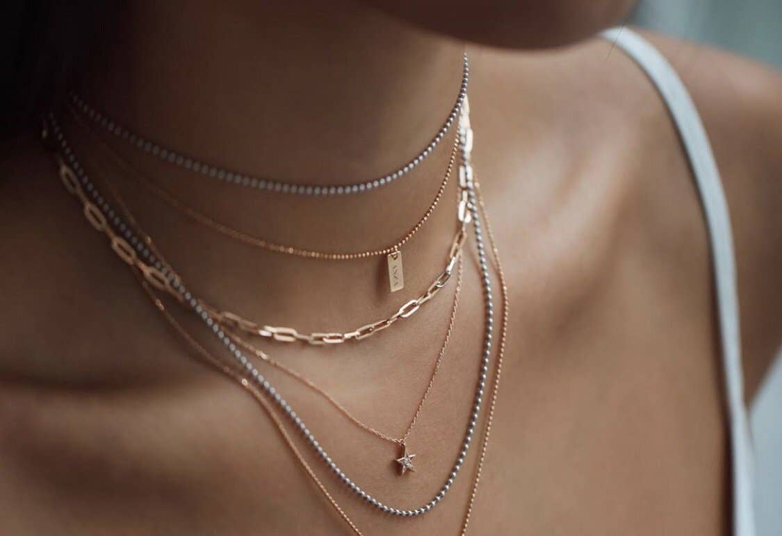 Modern Opus - Wholesale Link & Chain Necklace - Goldfilled Medium Clip Chain Link & Chain Necklace1