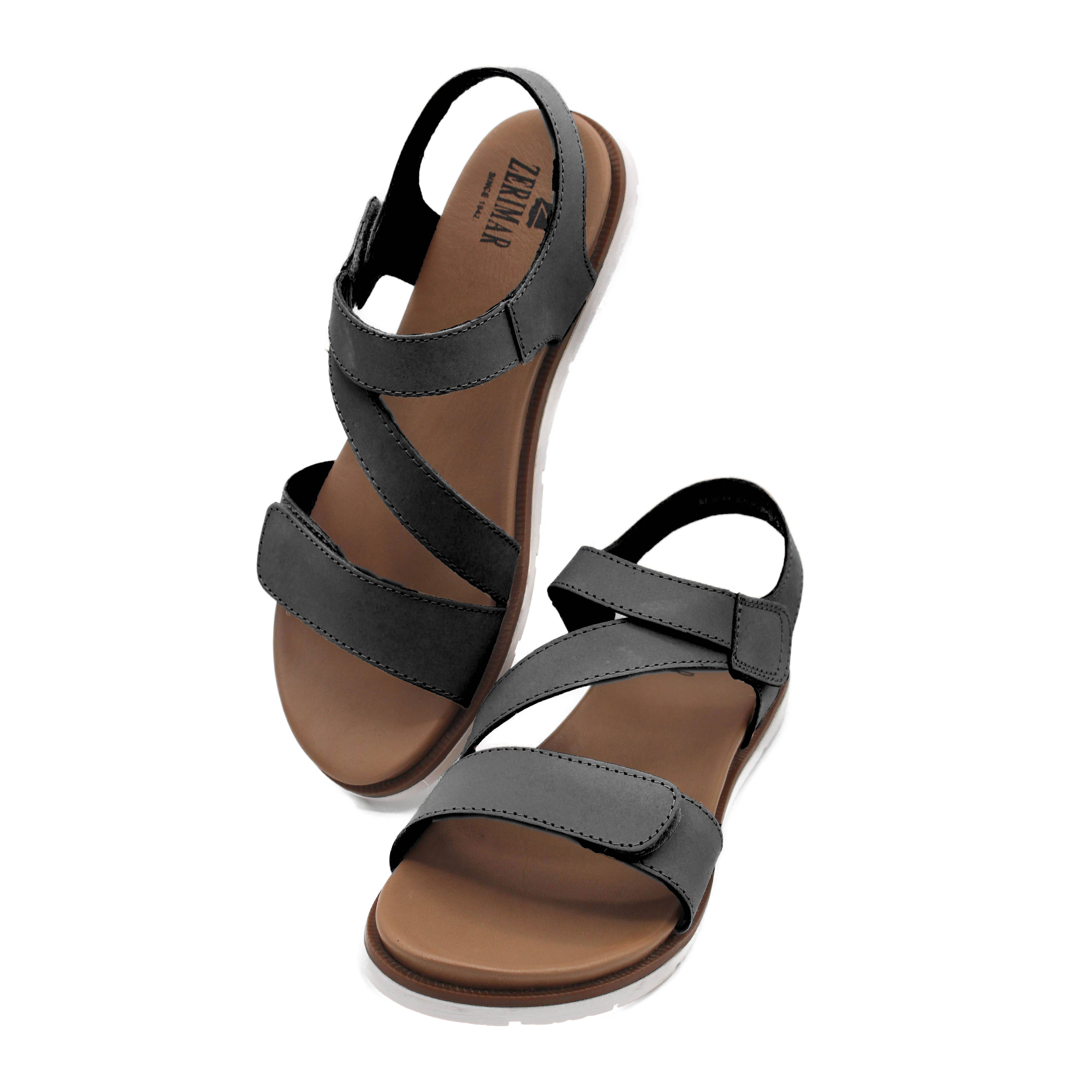 Zerimar 1942 - Vente Sandales – femme - Sandales en cuir pour femmes, confortables avec semelle antidérapante8