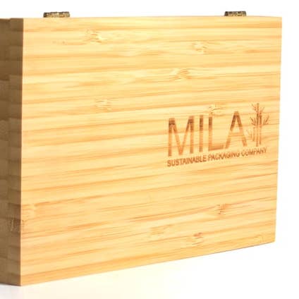 Mila Sustainable Packaging Company - Wholesale Makeup Storage Box - Large Handcrafted Bamboo Magnetic Makeup Palette4