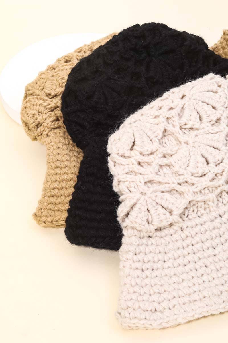 Anarchy Street - Wholesale Bucket Hat - Women's - Crochet Knit Bucket Hat3