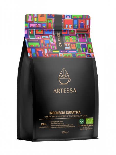 Café Orgânico Arábica da Indonésia Sumatra 1 kg por atacado de Artessa