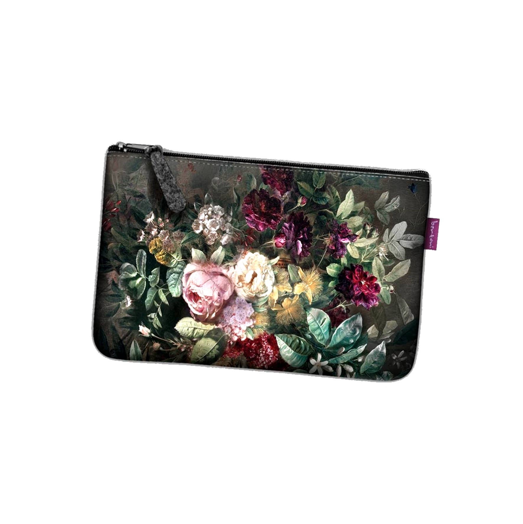 IngrossoBertoni by INCI Srl - Wholesale Pouch - Women's - Bertoni Pocket Line Anthracite Felt Bouquet Clutch Bag