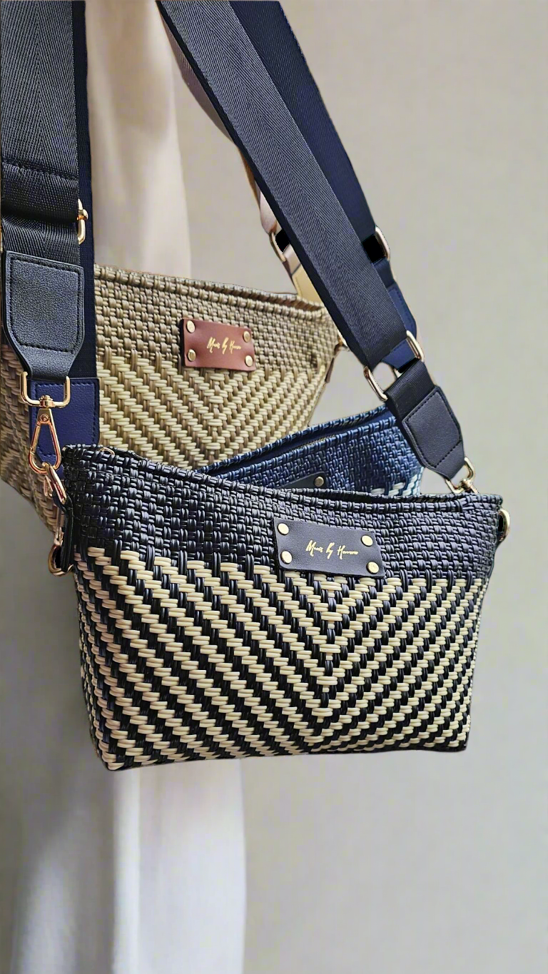 MAVIS BY HERRERA – wholesale Axelväska - Dam – Victoria Crossbody-väska - Lyxig Elfenbensvit Svart3