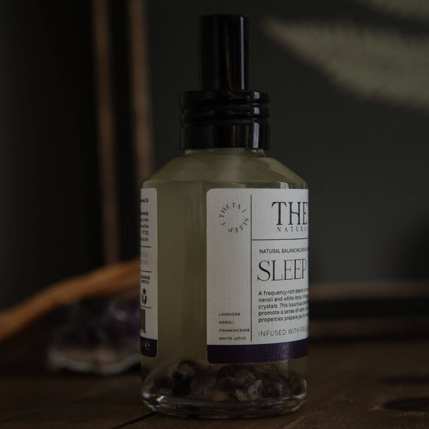 Theta Naturals Co. - Wholesale Room & Linen Spray - Theta Sleep Room Spray - Infused with Amethyst Crystals1