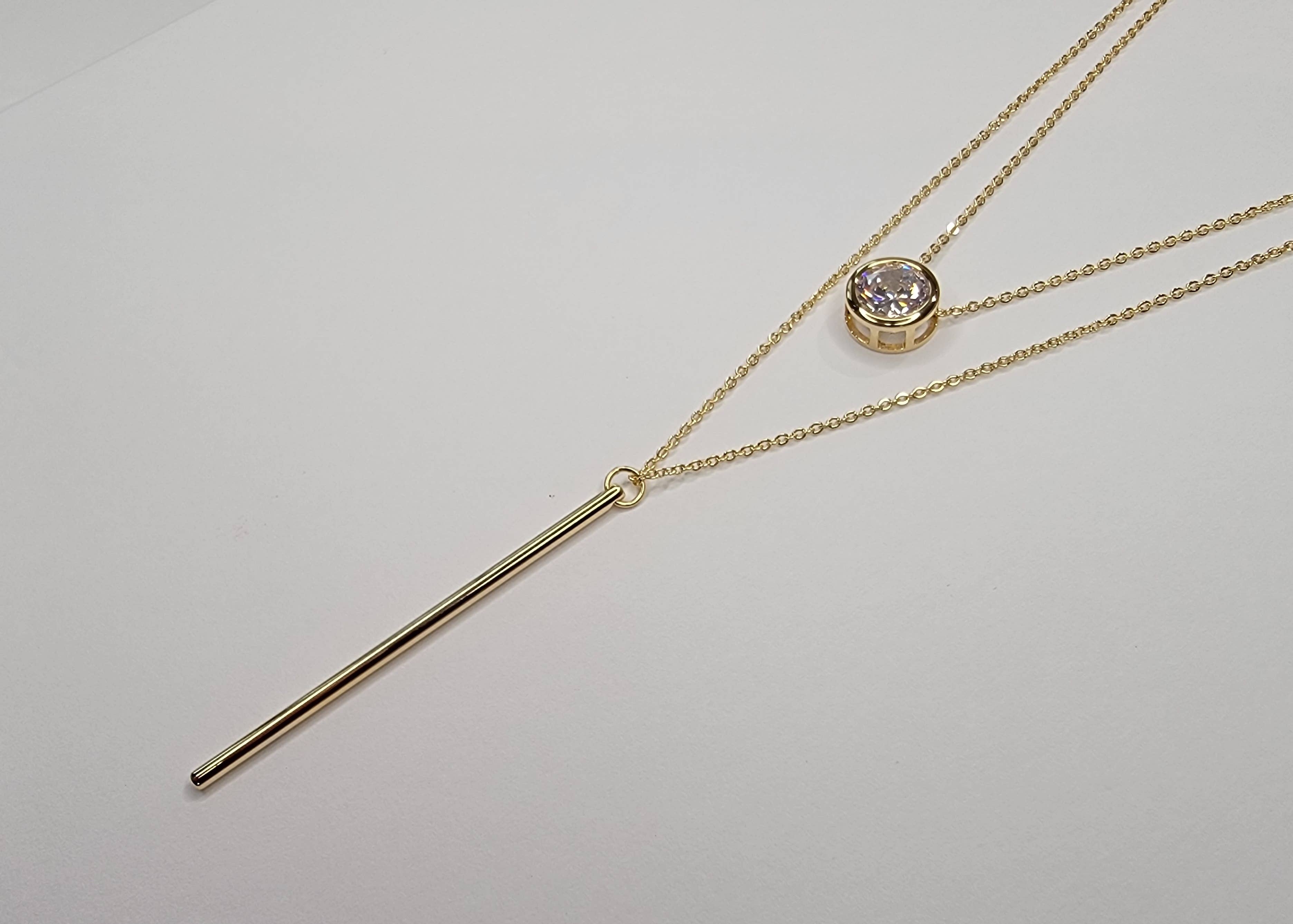 BETTYOH INC - Vendita all'ingrosso Collana con ciondolo/pendaglio - COLLANA A DOPPIO STRATO.1