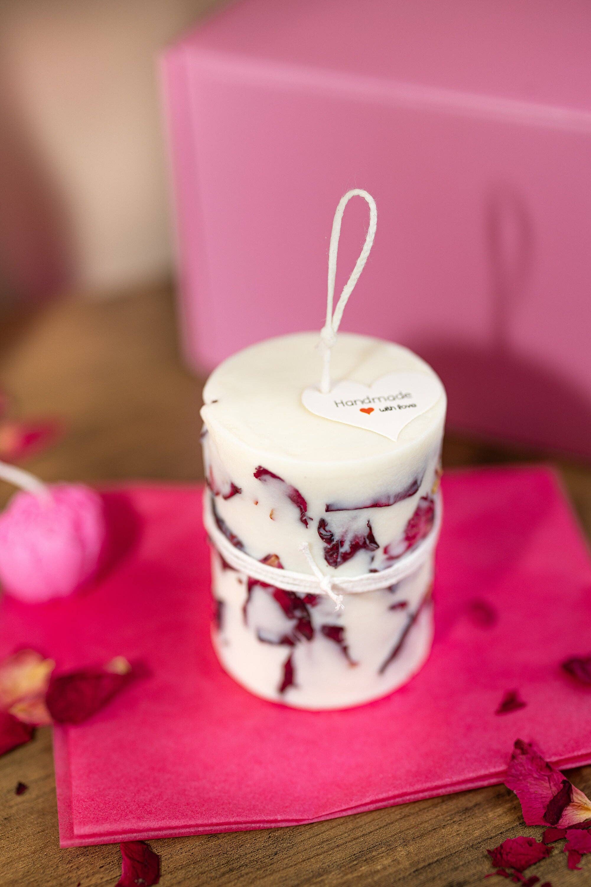 MySunshineCandless - Wholesale Novelty Candle - Dry flowers candle ,Rose Flower Soy Candles , Handmade gift8