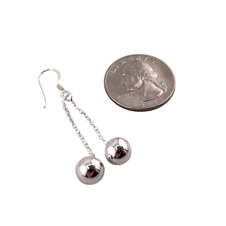 Select Lines - Vendita all'ingrosso Orecchini pendenti - Orecchini pendenti a doppia perla in argento Sterling