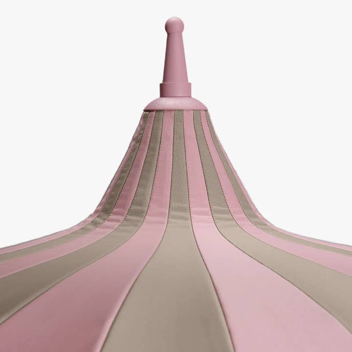 Gestreept Tuinparasol Roze/Beige streep voor groothandel op Faire
