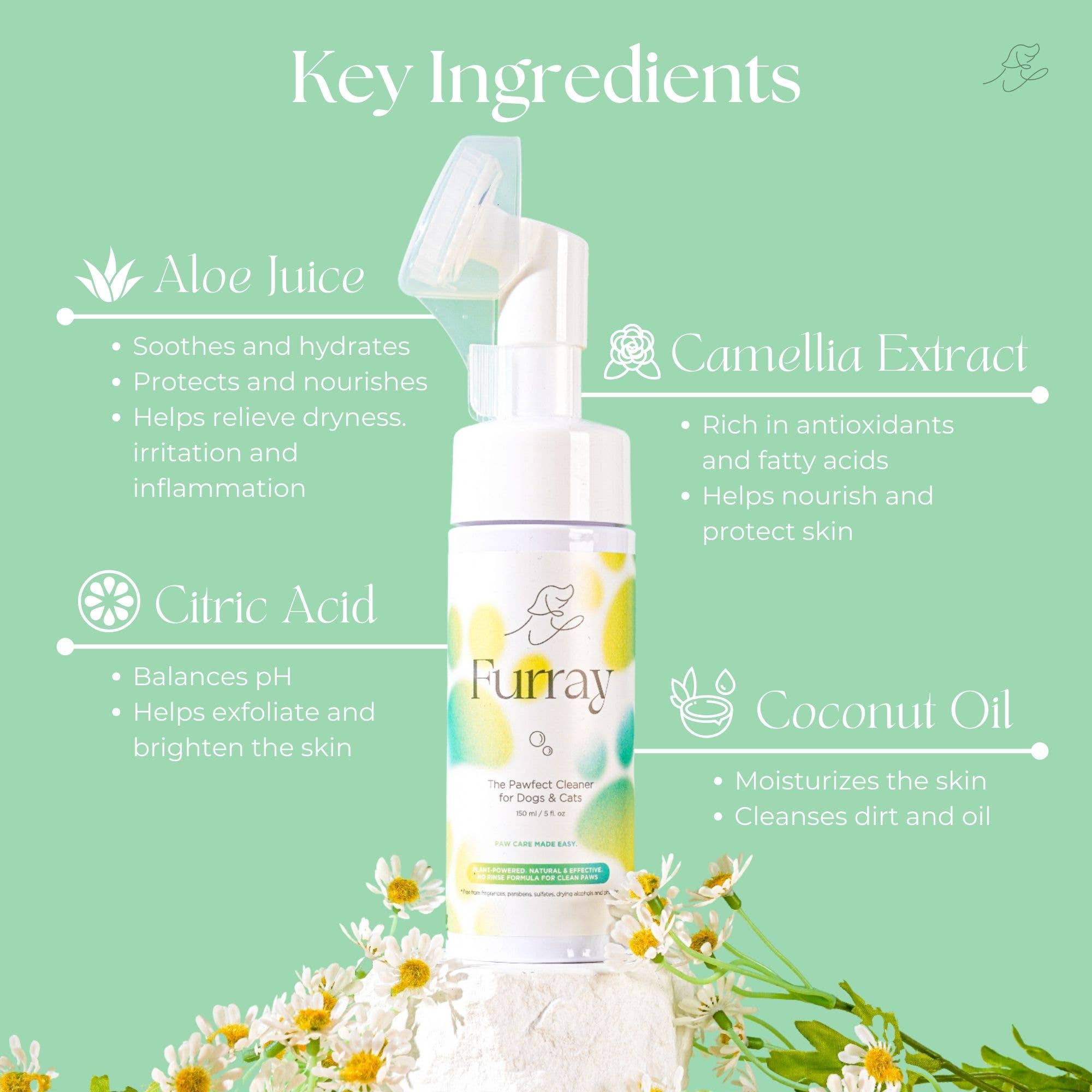 Furray - Wholesale Pet Cleaning Supplies - The Pawfect Paw Cleaner for Dogs & Cats (150ml/5oz)2