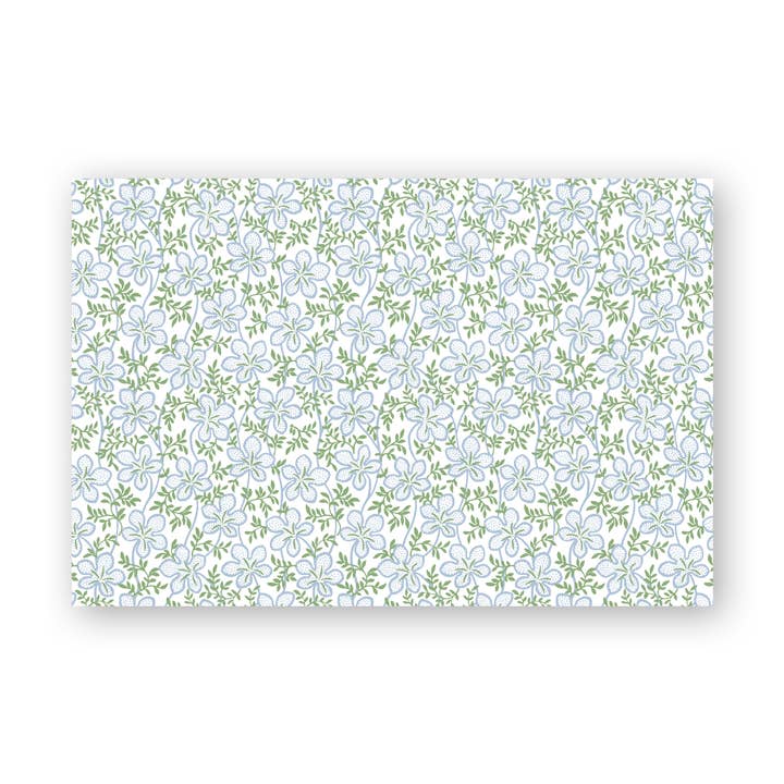 Ghost Blossom Blue Placemats for wholesale by Dogwood Hill