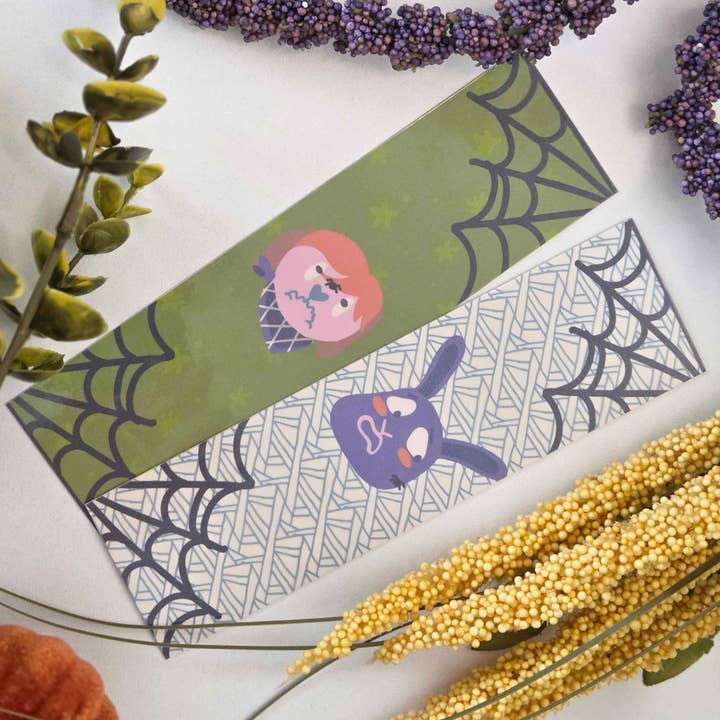 Halloween Double Sided Bookmarks Sweetie Bear for wholesale by Danielle Fish Illustrations