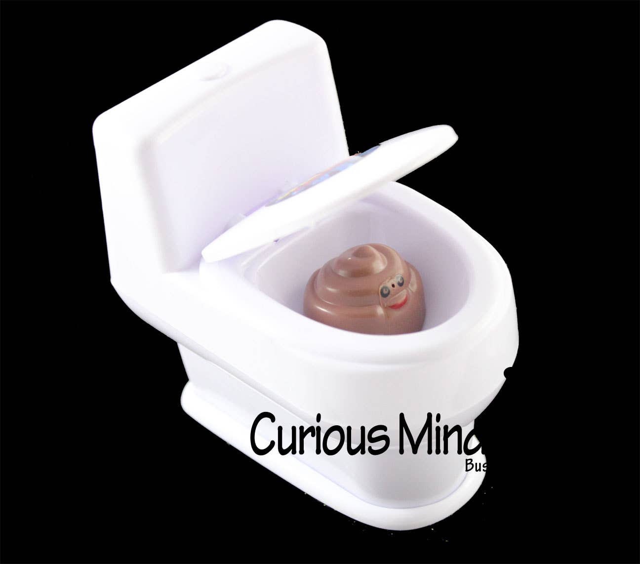 Curious Minds Toys – wholesale Gag gift/novelty gift – 1 Funny Joke Toilet - Potty Gag Trick - Open Lid and It Squ3