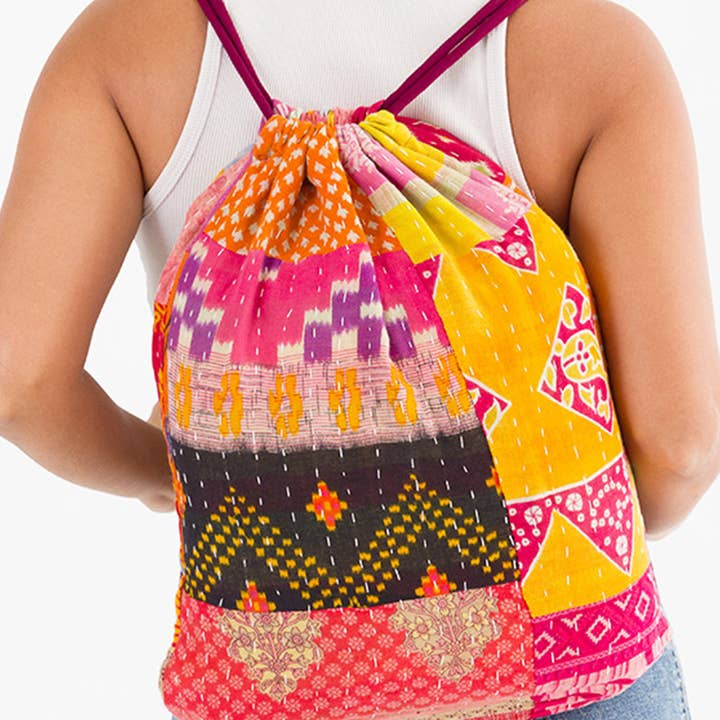 Sevya Handmade - Wholesale Backpack - Women's - Kantha Backpack7