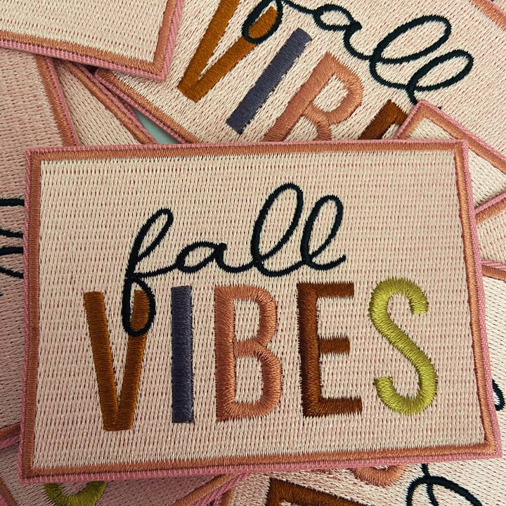 4" Fall Vibes -  Embroidered Hat Patch and other Purchase Wholesale fall patches. Free Returns & Net 60 Terms on Faire trending on Faire.