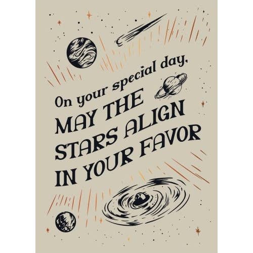 Curimonia - Vente Cartes d'anniversaire - Carte de vœux avec inscription « Stars Align », carte d'anniversaire spéciale2