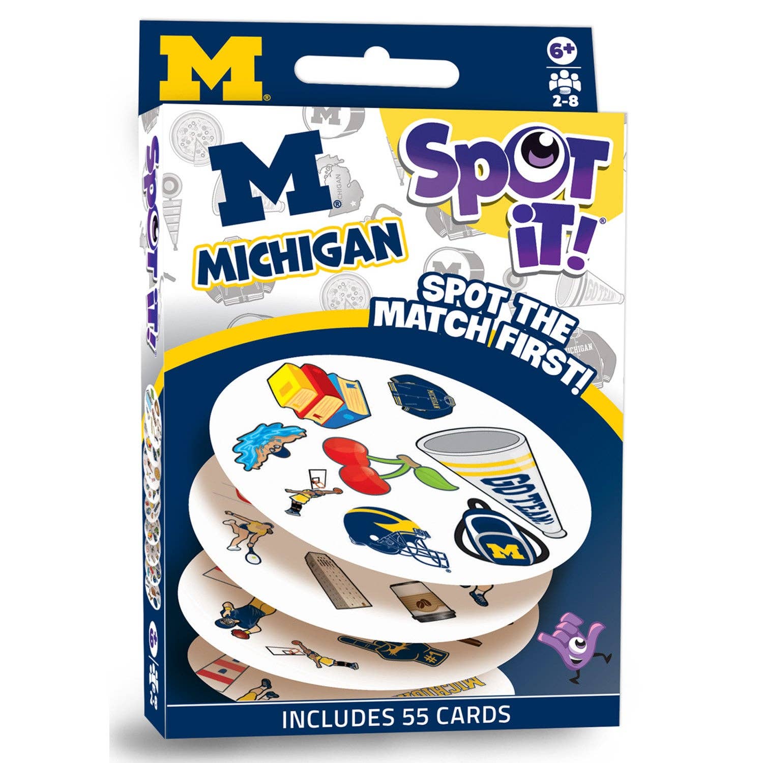 Masterpieces Puzzles - Wholesale Card Game - Michigan Wolverines Spot It! Card Game0
