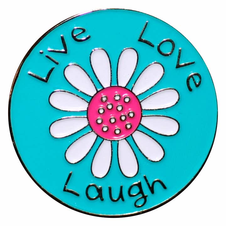 Smart Charms – wholesale Badge accessory – Women's – Enamel Live Love Laugh Badge Holder1