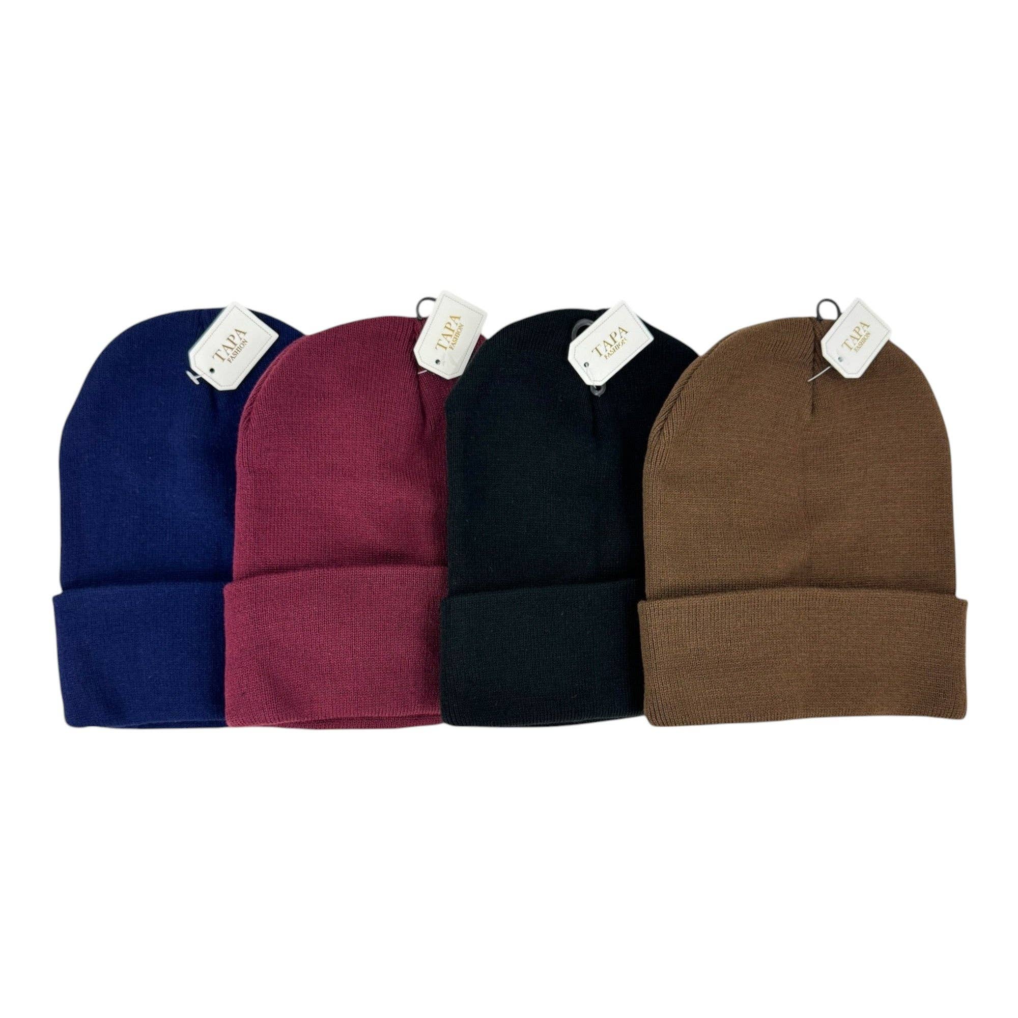 TAPA fashion - Wholesale Beanie - Women's - Solid Color Plain Long Beanie BP100-C (12PC)3