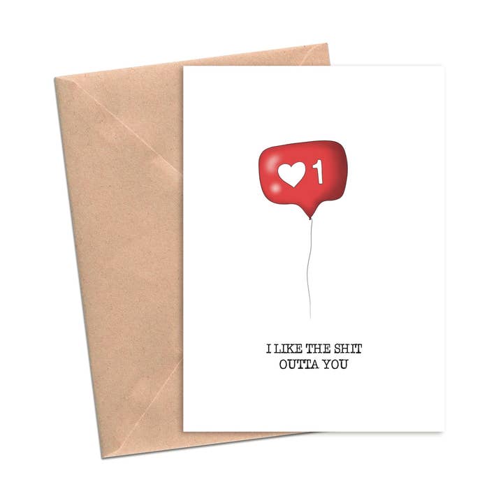 I Like The S*** Out Of You Notification Balloon | A2 for wholesale by Lost In Lettering