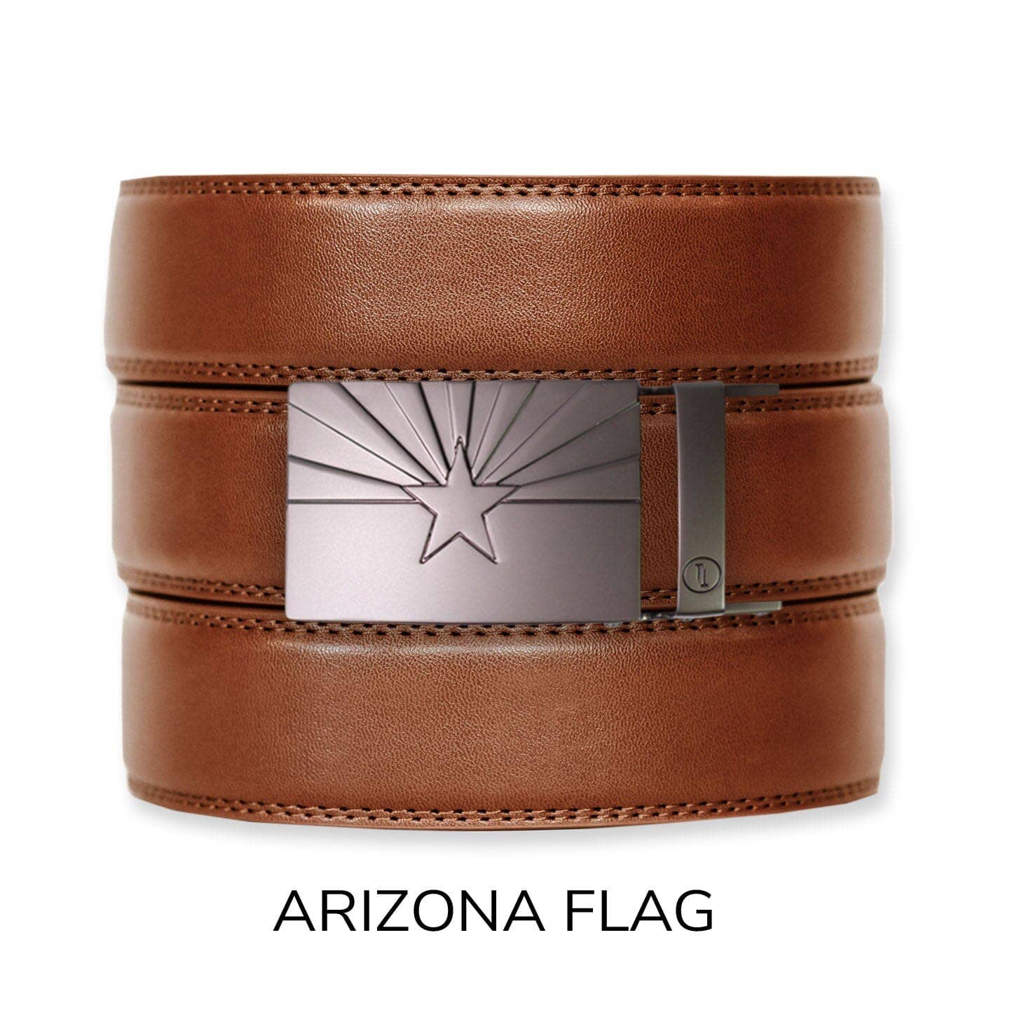 Tough Apparel - Wholesale Belt - Men's - Cognac Leather Ratchet Belt & Buckle Set19