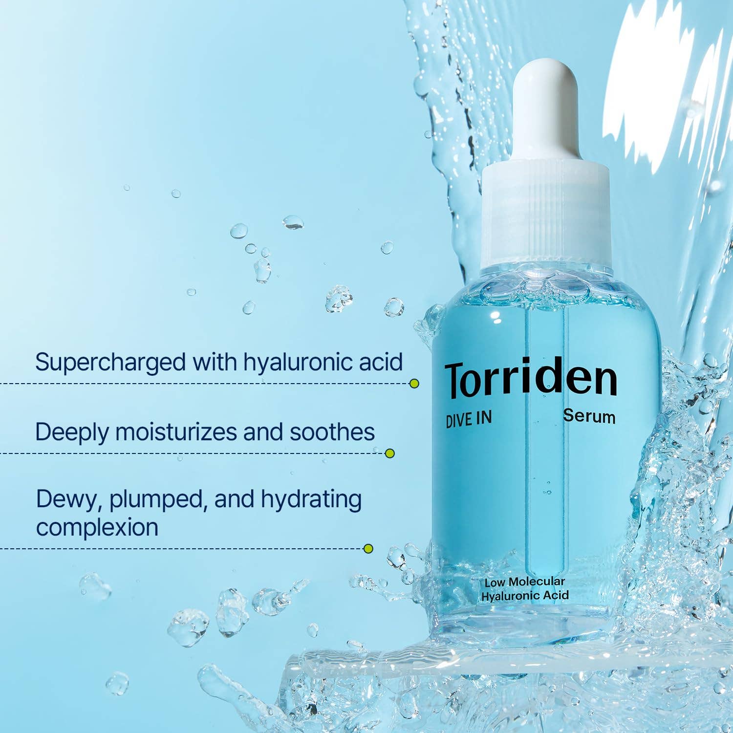 Glowiss – Engroshandel Ansigtsserum – Torriden DIVE-IN lavmolekylært hyaluronsyreserum 50 ml2