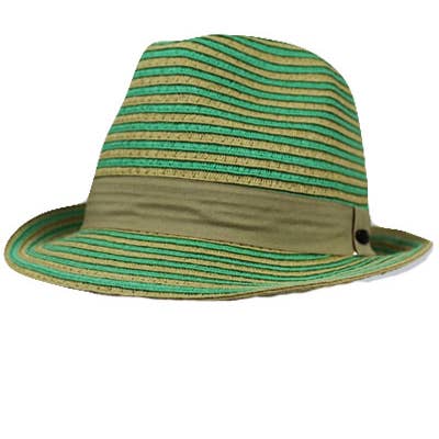 Cap Zone – wholesale Fedora - Unisex – Soft Straw Crushable Toyo Stripe Fedora1