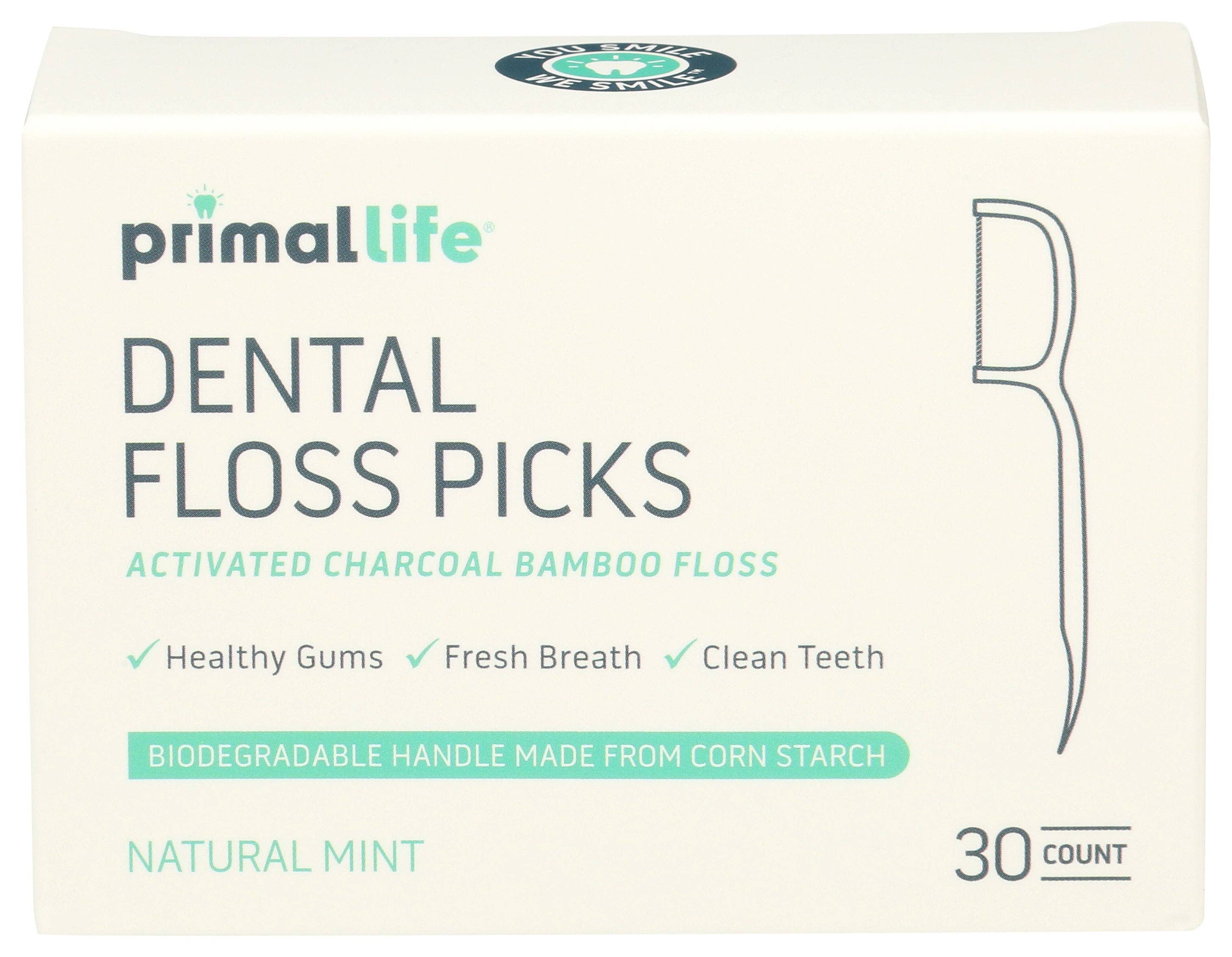 Everyday Supply Co - Wholesale Floss - PRIMAL LIFE ORGANICS FLOSS DENTAL BAMBOO CHAR0