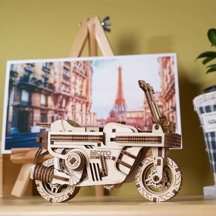 Ukidz LLC - Wholesale DIY Craft Kit - UGears Moto Compact Folding Scooter -Wooden 3D Puzzles - DIY5