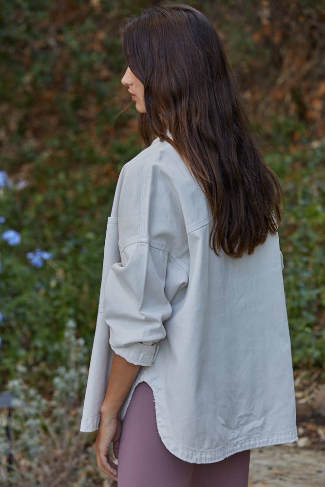 Stone BD259 | Denim Cotton Button Down Jacket for wholesale on Faire2