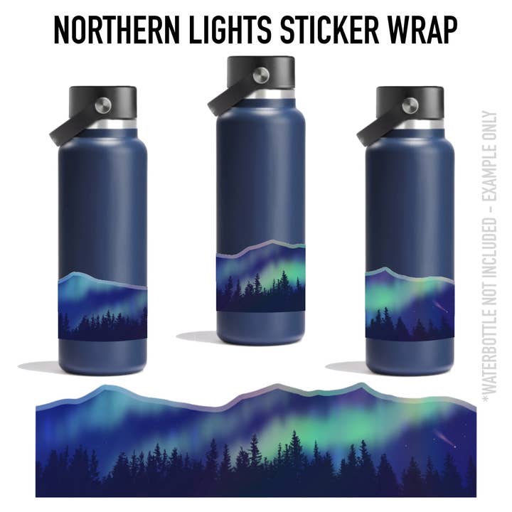 Creatively Leanne - Wholesale Sticker - Northern Lights Sticker Wrap - Holographic