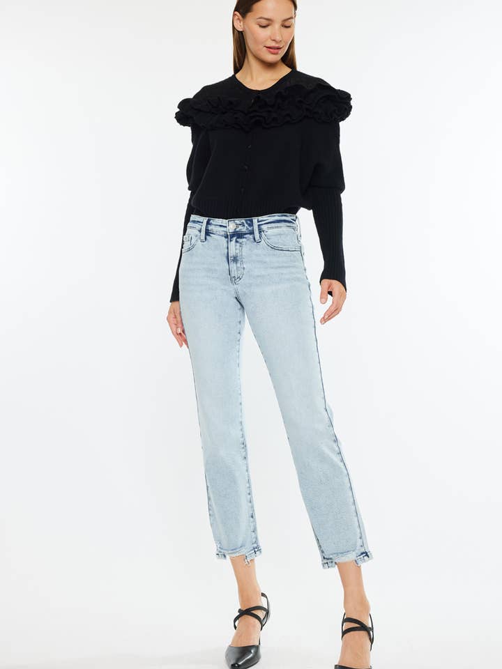 MID RISE CROP STRAIGHT-KC20063M for wholesale by Kan Can USA