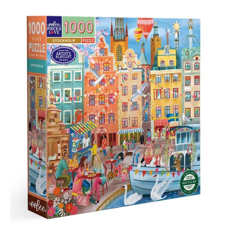 Bobangles - Wholesale Puzzle – Adult - eeBoo 1000 Pc Puzzle - Stockholm