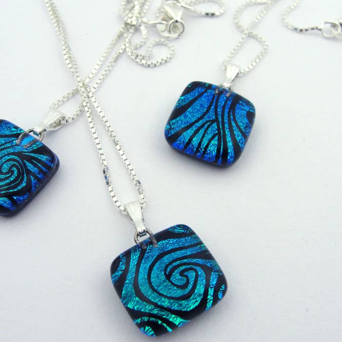 Bright Mosaic Charms for wholesale by Momo Glassworks