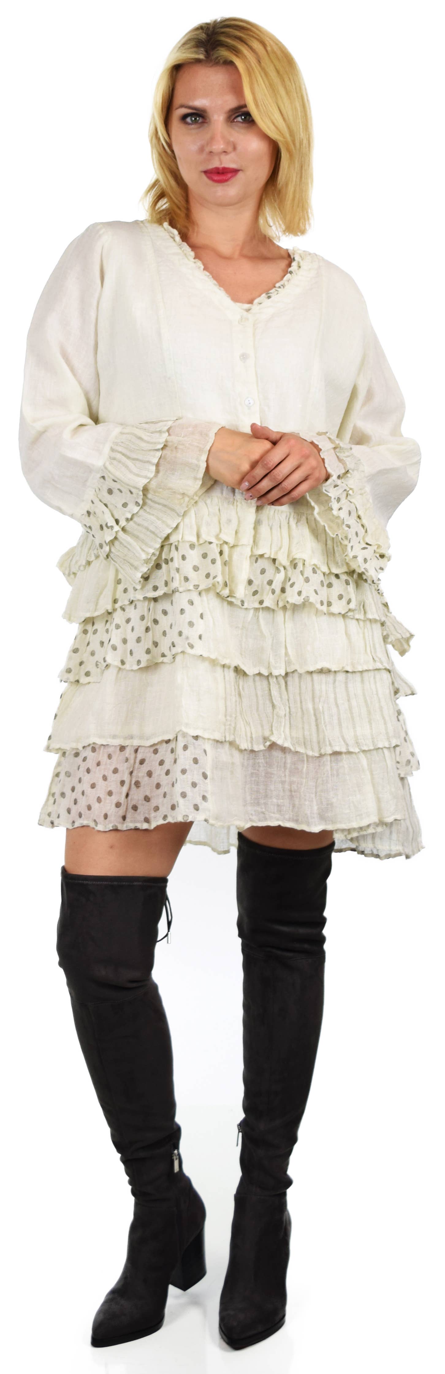 LINEN AND GAUZE - Wholesale Dress - Women's - 3214 2 PC. DRESS & JACKET SET3