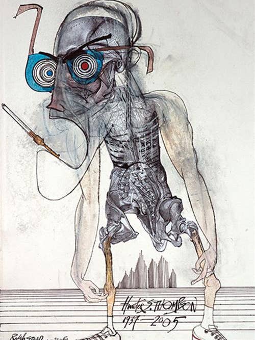Hunter S. Thompson by Ralph Steadman Poster - 24" x 36" for wholesale by Scorpio Posters