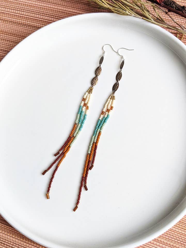 Maria Sundown lange Beaded Øreringe for engroshandel hos Moon & Milk