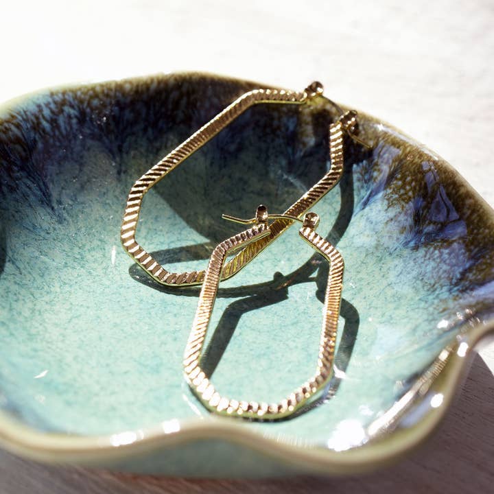 The Geometric Hoop Earring for wholesale by Lenvolee