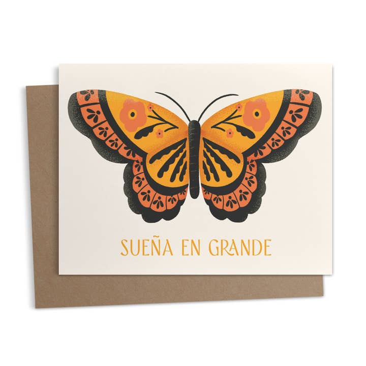 Ana Peake - Wholesale Everyday Greeting Card - Sueña en Grande Spanish Greeting Card