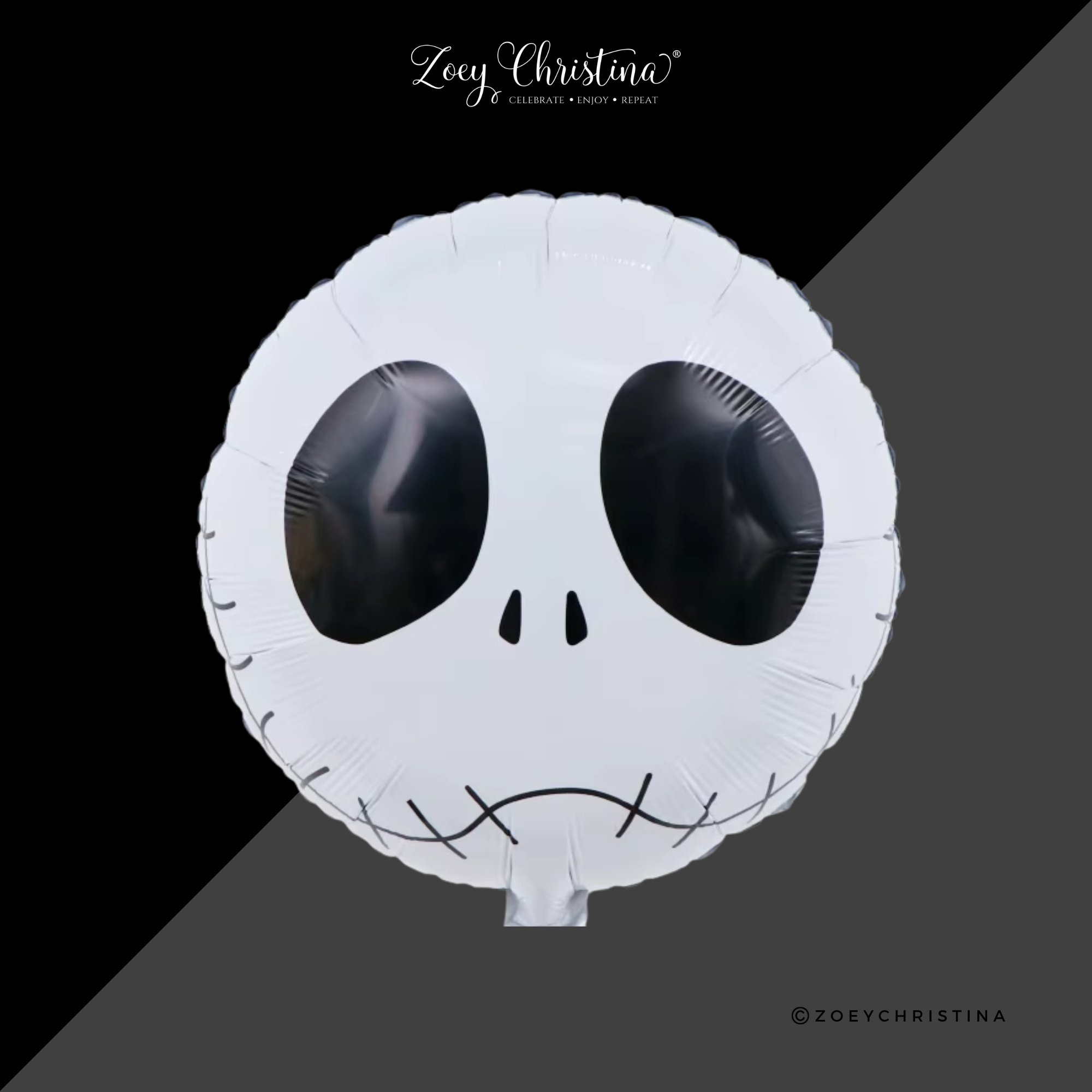 Zoey Christina - Wholesale Balloon - Skull Foil Balloon – Halloween, Gothic & Spooky Party1