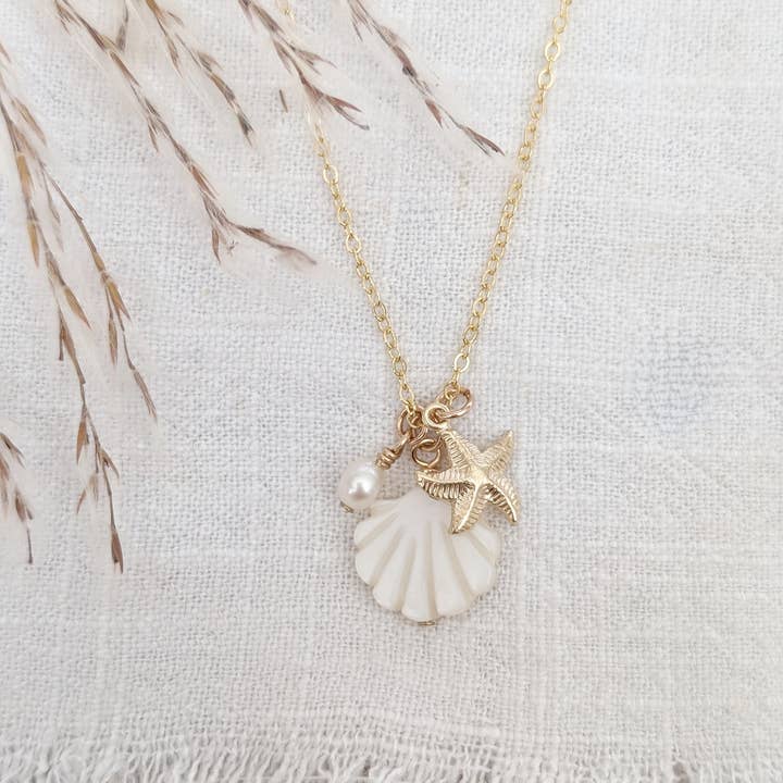 From The Sea & Me - Wholesale Pendant/Charm Necklace - Beachcomber Charm Necklace0