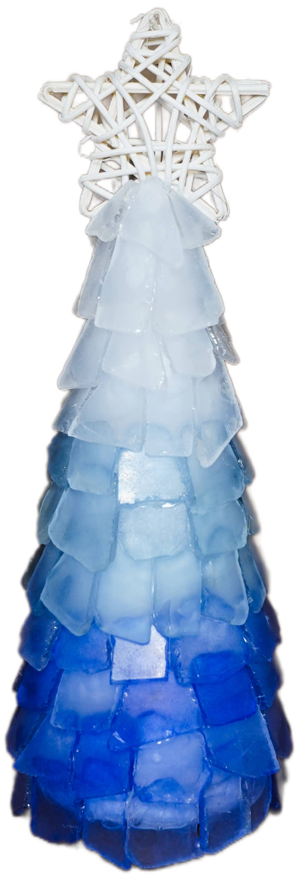 A SEAGLASS CREATION/SALTY SIGNS DESIGNS - Wholesale Christmas Decoration - 3D Seaglass Christmas Tree Box Set 12