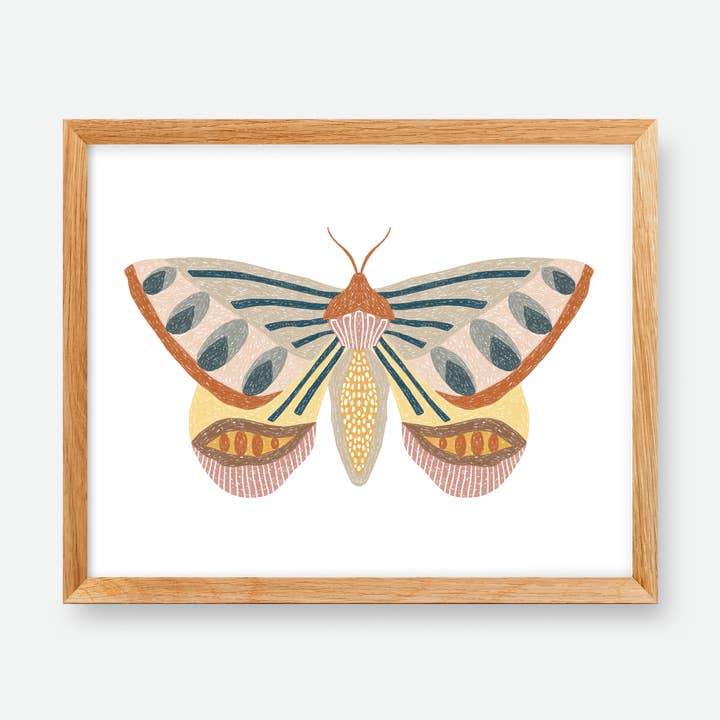 Impression artistique Pathways Moth pour la vente par Quiet Lines Design