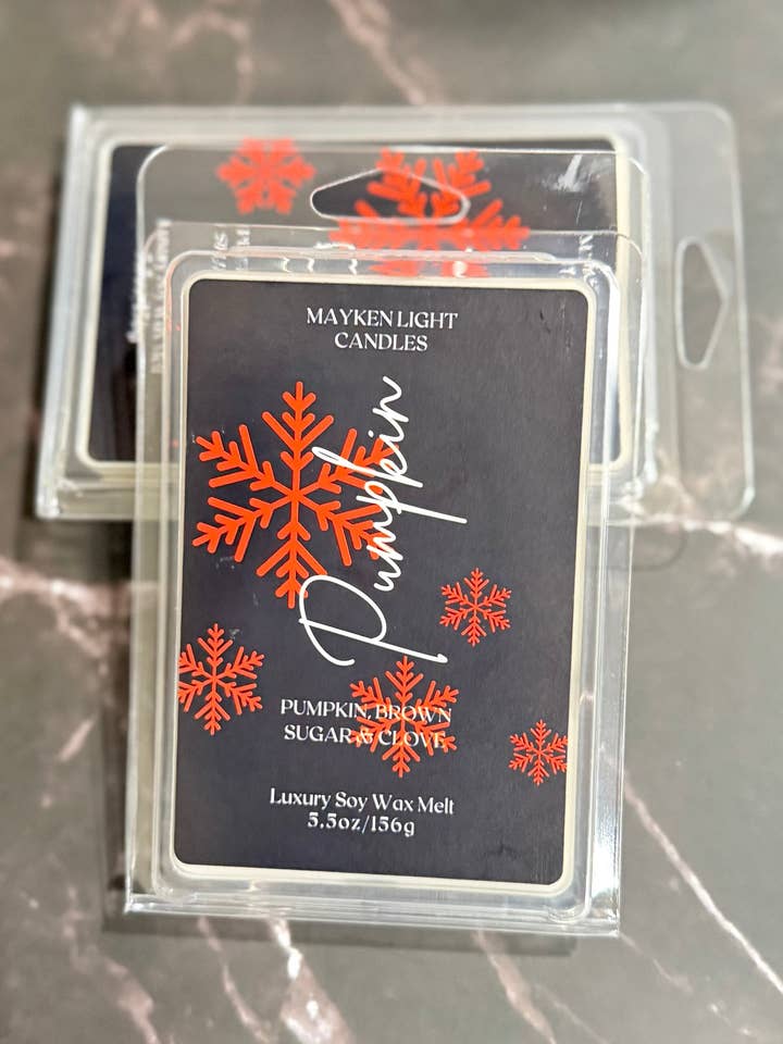 Pumpkin Wax Melt for wholesale by Mayken Light Candles