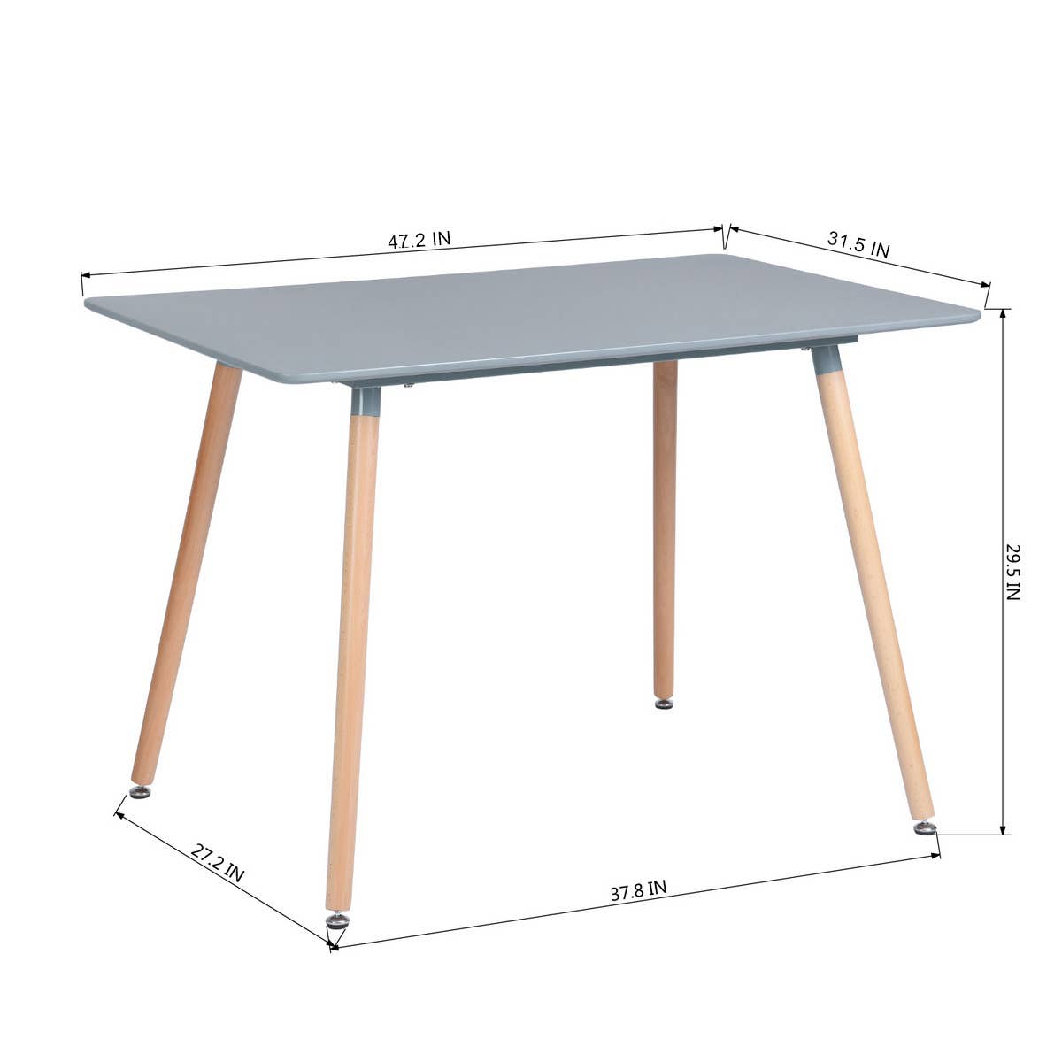 39F Inc. - Wholesale Side Table - #Give Away#47.2in Grey Dining Table for Order Over USD5002