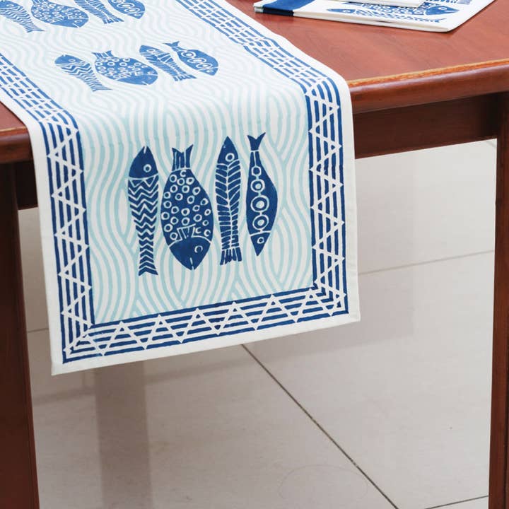 Sevya Handmade - Wholesale Table Runner - Fish Table Runner