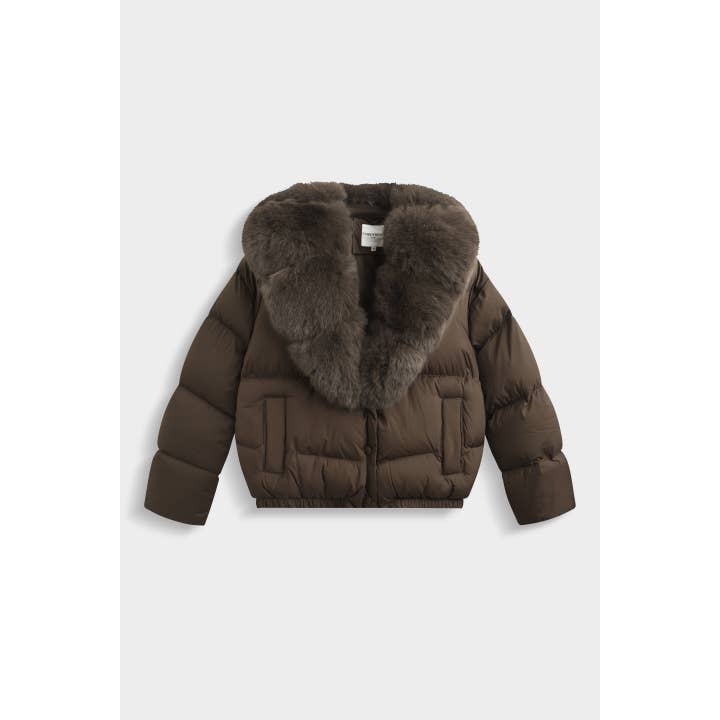 Giubbotto corto con colletto in pelliccia FC7611 per la vendita all'ingrosso da parte di Copperose