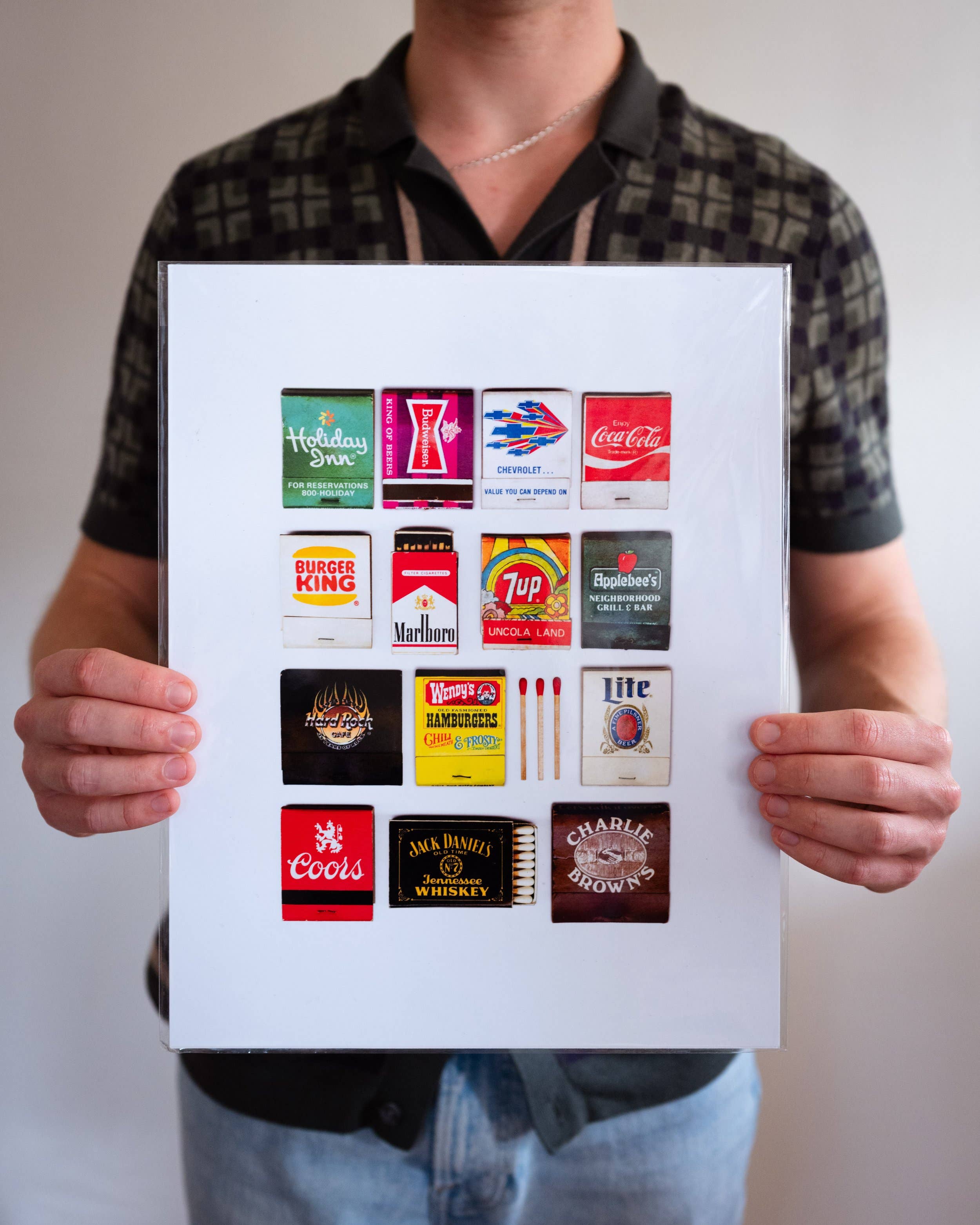 Matchbox 912 - Wholesale Art Print - Americana II  Vintage Matchbook Collage2